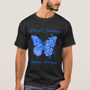Butterfly I'm A Survivor Alopecia Awareness T-Shirt