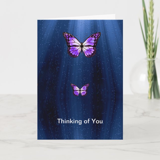 Butterfly image for Get Well Soon card (Front)
