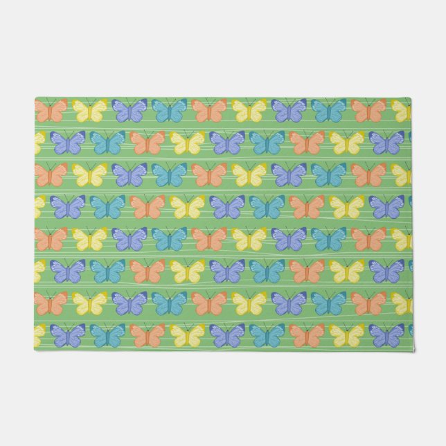 Butterfly In Art Doormat (Front)