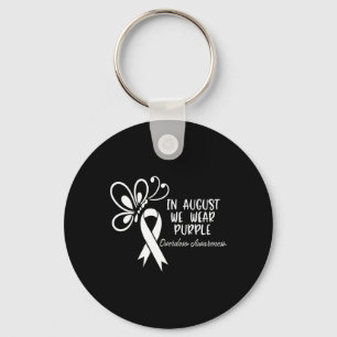 Butterfly In August We Wear Purple Overdose Awaren Key Ring