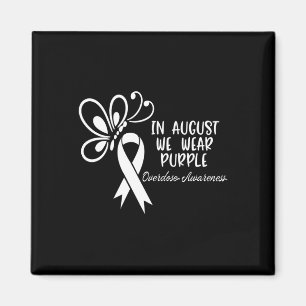 Butterfly In August We Wear Purple Overdose Awaren Magnet