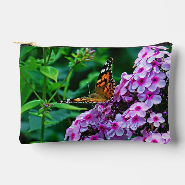 Butterfly in Bloom Accessory Pouch (Front)