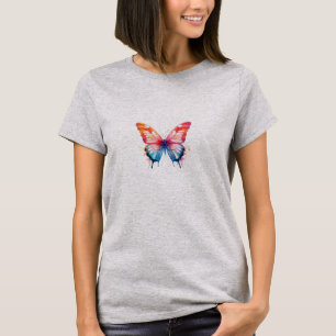 Butterfly in Colourful T-Shirt