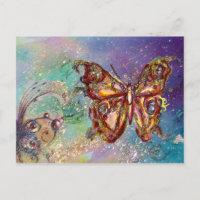 BUTTERFLY IN GOLD SPARKLES