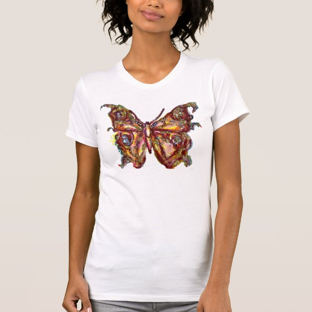 BUTTERFLY IN GOLD SPARKLES T-Shirt (Front)
