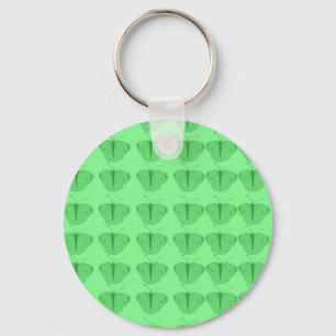 Butterfly in green key ring