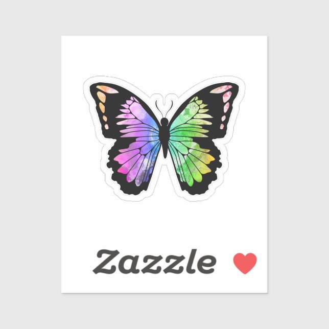 Butterfly in Rainbow Colours (Sheet)