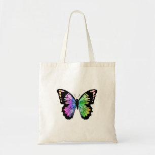 Butterfly in Rainbow Colours Tote Bag