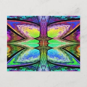 Butterfly In Rainbow Reflection Postcard