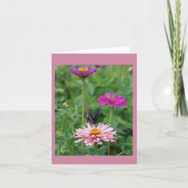 Butterfly in the Garden Holiday Card (Front)