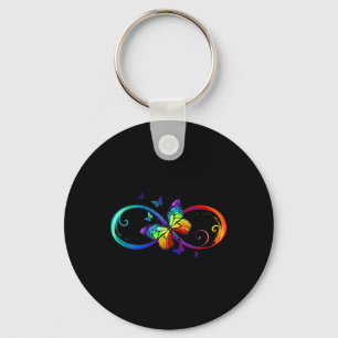 Butterfly Infinity Symbol Art Autism Awareness Neu Key Ring