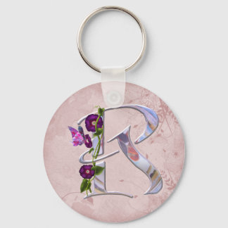 Butterfly Initial R Key Ring
