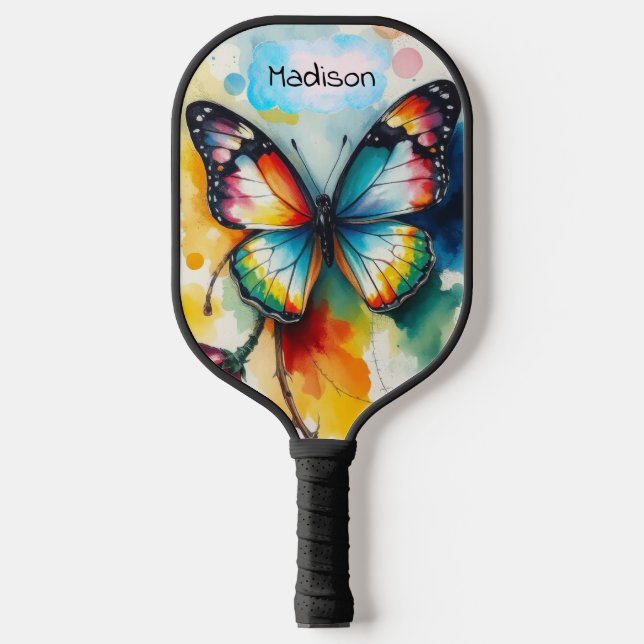 Butterfly Ink Customisable  Pickleball Paddle (Front)