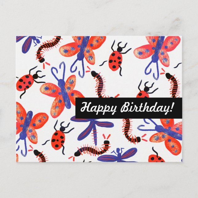 Butterfly Insect Any Occasion Personalised Postcard (Front)