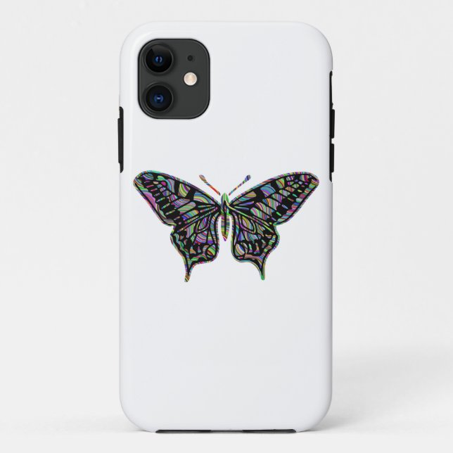 Butterfly insect art iPhone 11 Case (Back)