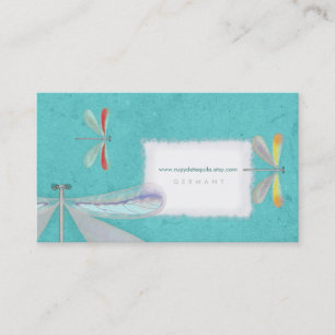 butterfly insect delicate baby blue Business cards
