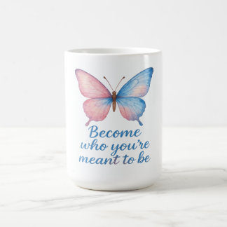 Butterfly Inspirational Candle Label  Coffee Mug