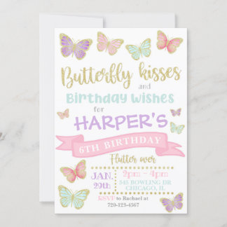 Butterfly Invitation | Butterfly Birthday Invite