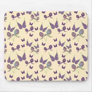 Butterfly Joy in Cream Mousepad