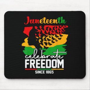 Butterfly Juneteenth Shirt African Pride Afro Blac Mouse Pad