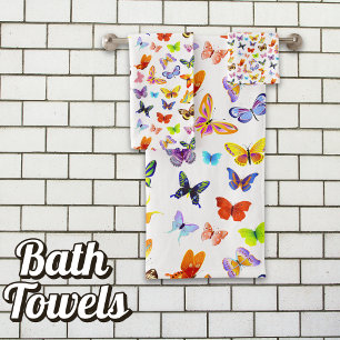 Butterfly Kaleidoscope of Joy Bath Towel Set