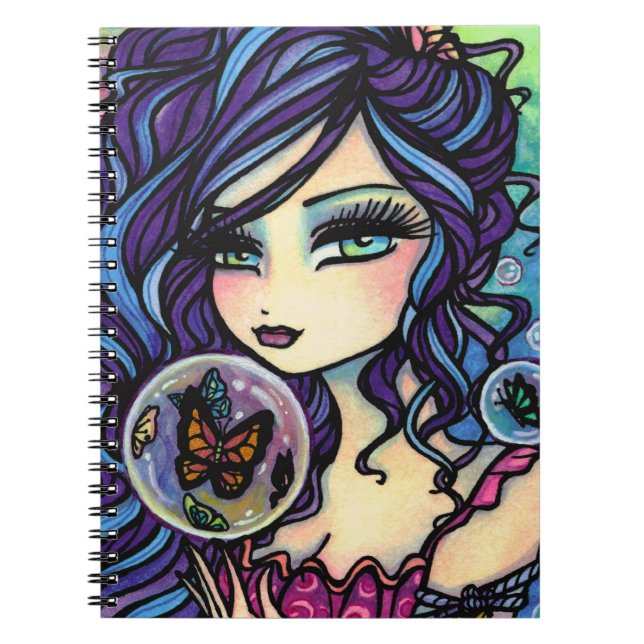 Butterfly Keeper Mermaid Notebook by Hannah Lynn (Front)