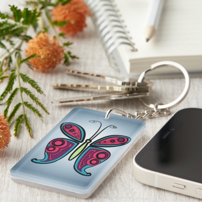 Butterfly   key ring (Front Right)