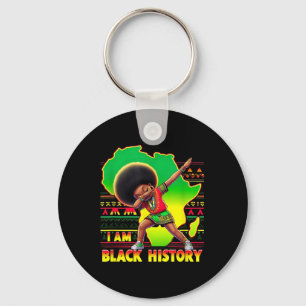 Butterfly Kid Girl I Am Black History Month Africa Key Ring