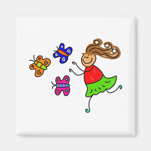 Butterfly Kid Magnet (Front)