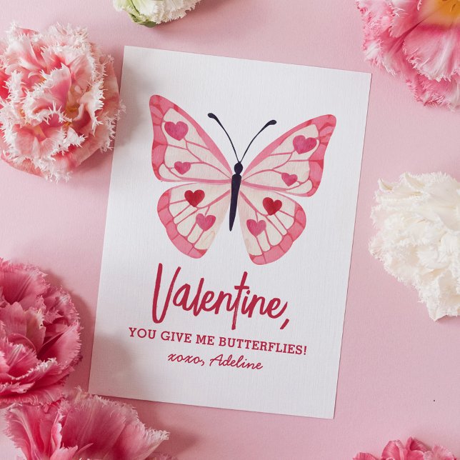 Butterfly Kids Valentines Day Card (Creator Uploaded)