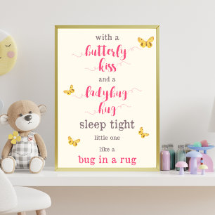 Butterfly Kiss & Ladybug Hug Nursery Poem Poster