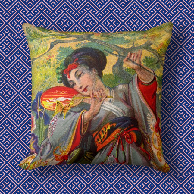 Butterfly Kiss Throw Pillow (Creator Uploaded)