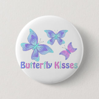 Butterfly Kisses 6 Cm Round Badge