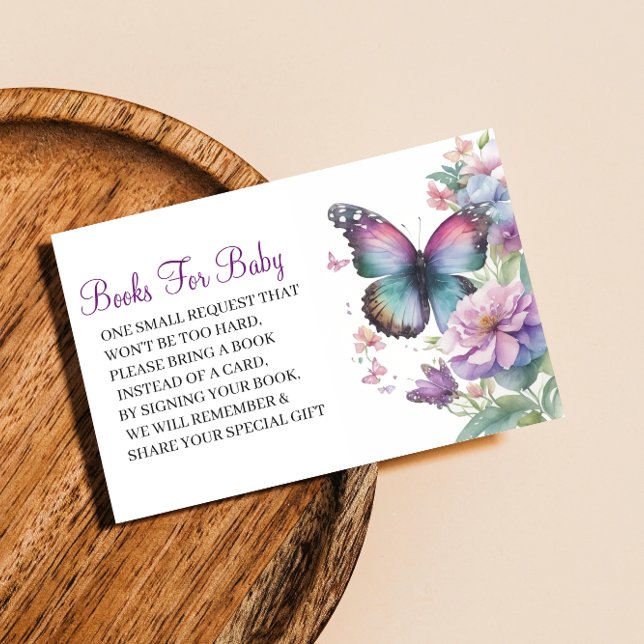 Butterfly kisses & Baby Wishes Enclosure Card (Creator Uploaded)