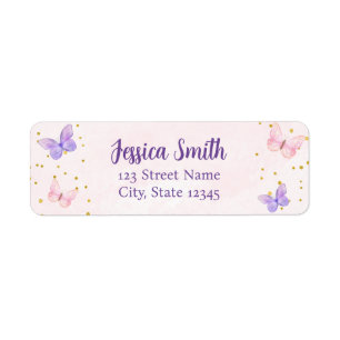 BUTTERFLY KISSES & BABY WISHES WATERCOLOR