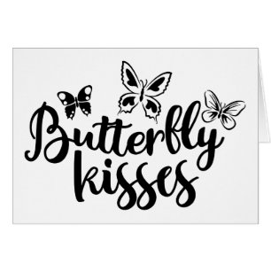 Butterfly Kisses Butterflies Black White Wedding