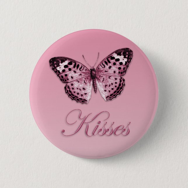 Butterfly Kisses Button (Front)