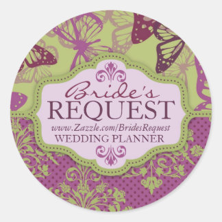 Butterfly Kisses Flirt Business Sticker