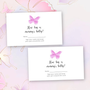Butterfly Kisses How big is Mummy's belly game Enclosure Card