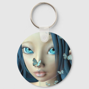 Butterfly Kisses keychain