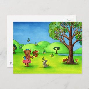 "Butterfly Kisses" Postcard