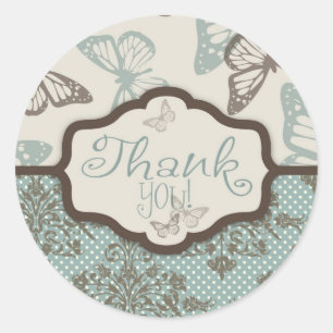 Butterfly Kisses Retro TY Sticker