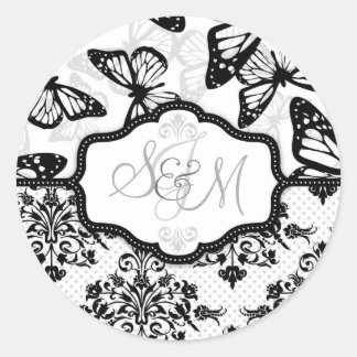 Butterfly Kisses Sticker_DrMullins Classic Round Sticker