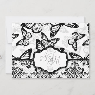 Butterfly Kisses Wedding Invitation Card_DrMullins