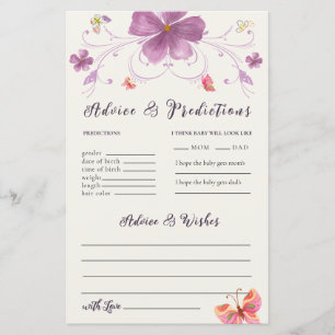 Butterfly Kisses Wishes Advice & Prediction Cards