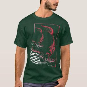 Butterfly Koi Yin Yang Art On A Koi Pond 89 T-Shirt
