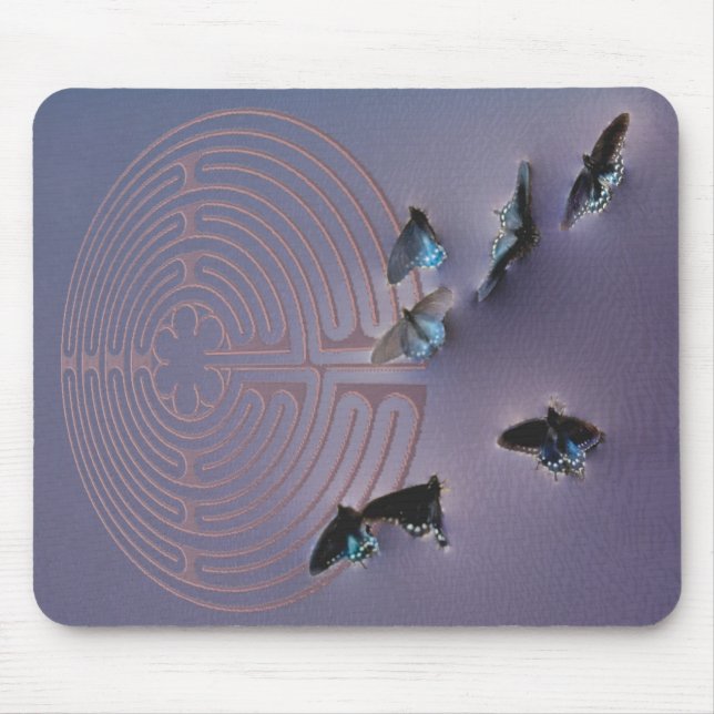 Butterfly Labyrinth Mouse Pad (Front)
