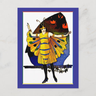 Butterfly Lady Postcard