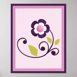 Butterfly Lane Poster Nursery Art Print 1 of 3