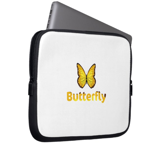 Butterfly Laptop Sleeve (Front Right)